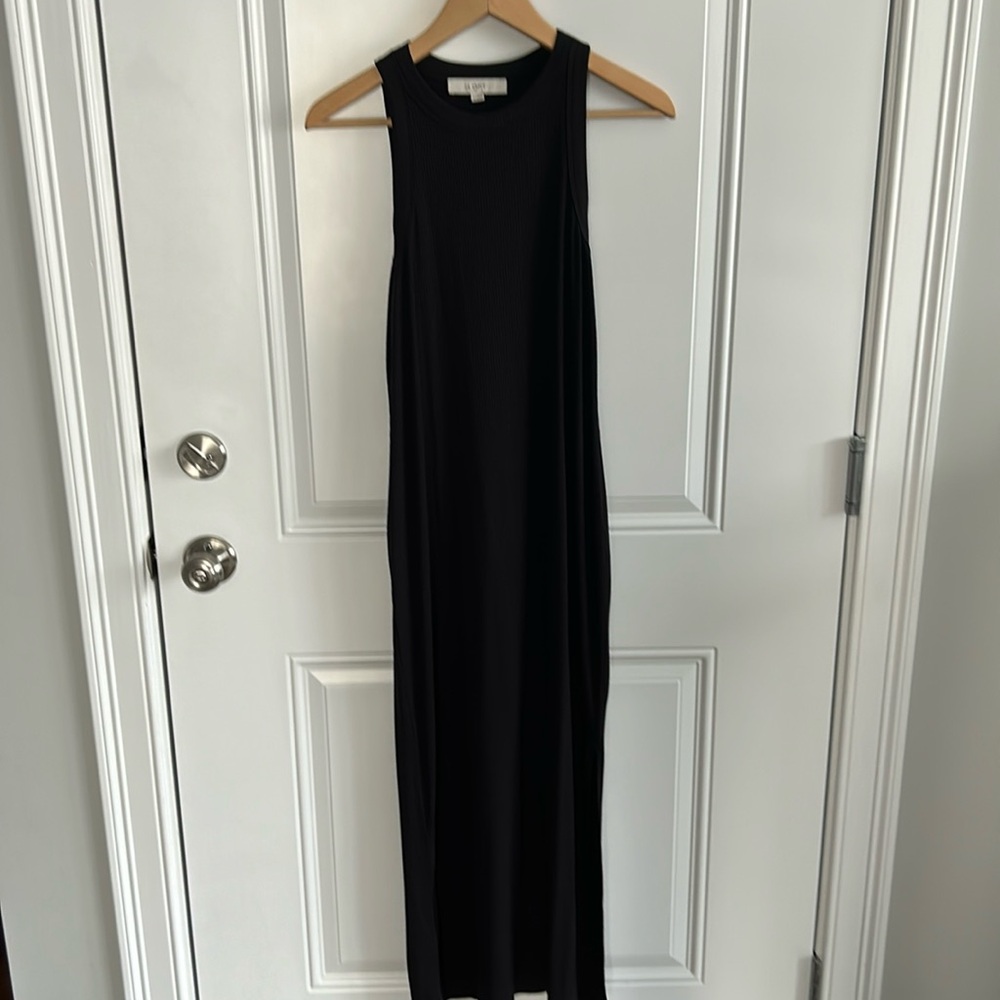 Loft Perfect Ribbed Tank Midi Dress